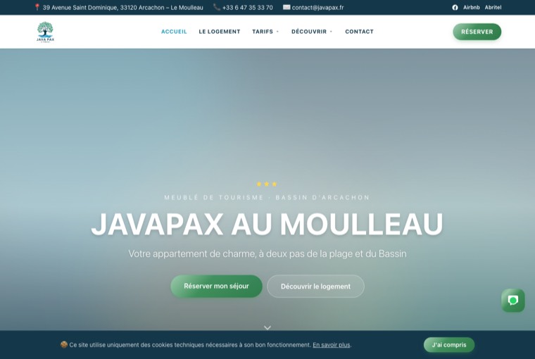 Aperçu du site JavaPax