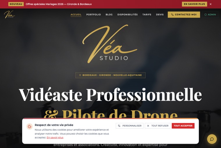 Aperçu du site Studio de création